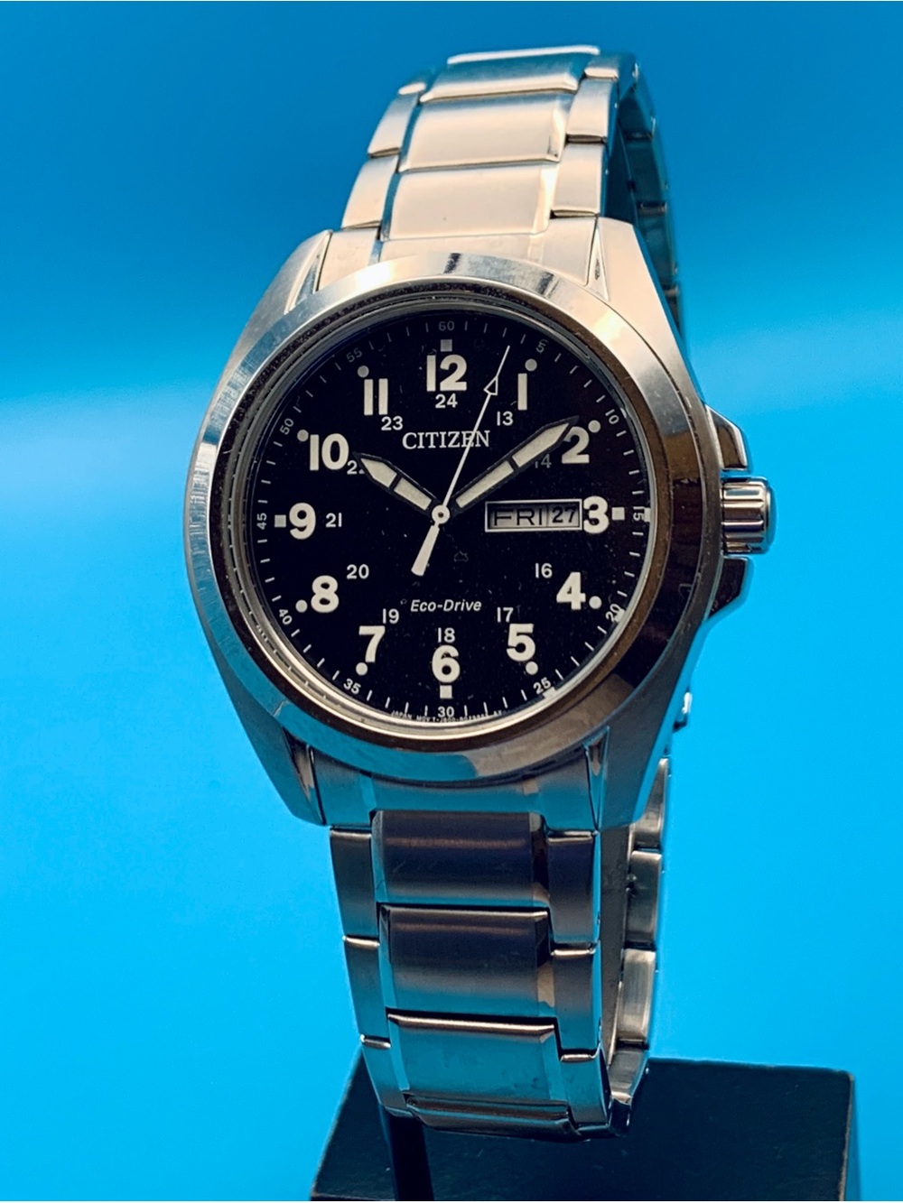 CITIZEN ECO-DRIVE J800-R006738 Men’s Garrison Field Solar Watch St Steel Working